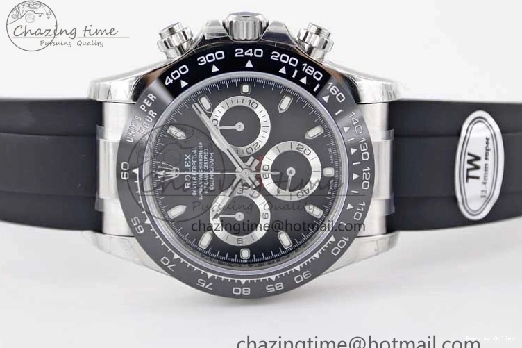 0129 Refined Daytona 116519 SS TWF 1:1 Best Edition 904L Steel Black Dial on Oysterflex Strap A 2409